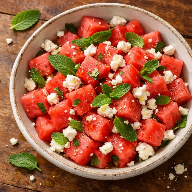 Refreshing Watermelon and Feta Delight