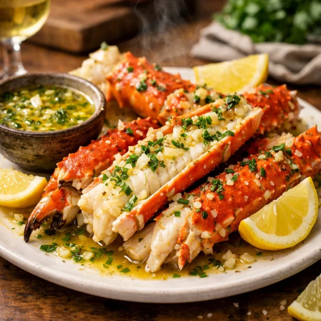 Regal Garlic Crab Legs