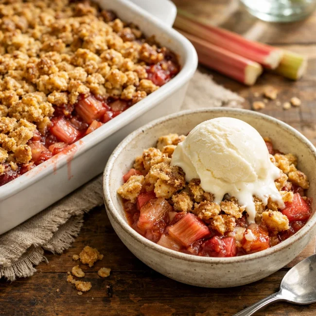 Rhubarb Crumble