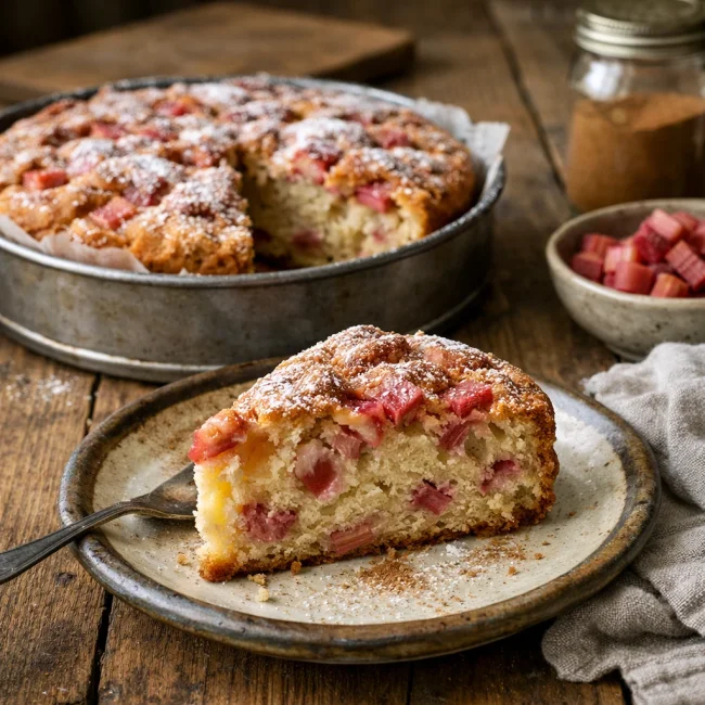 Rhubarb Delight Cake