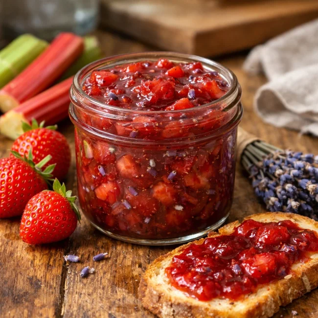 Rhubarb Strawberry Lavender Jam