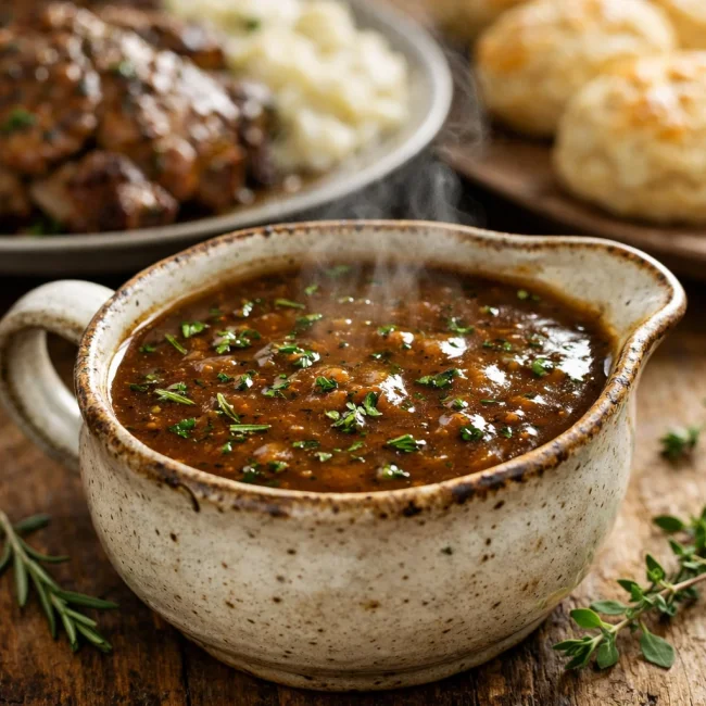 Rich Herb-Infused Gravy