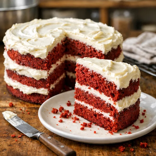 Rich Velvet Celebration Cake