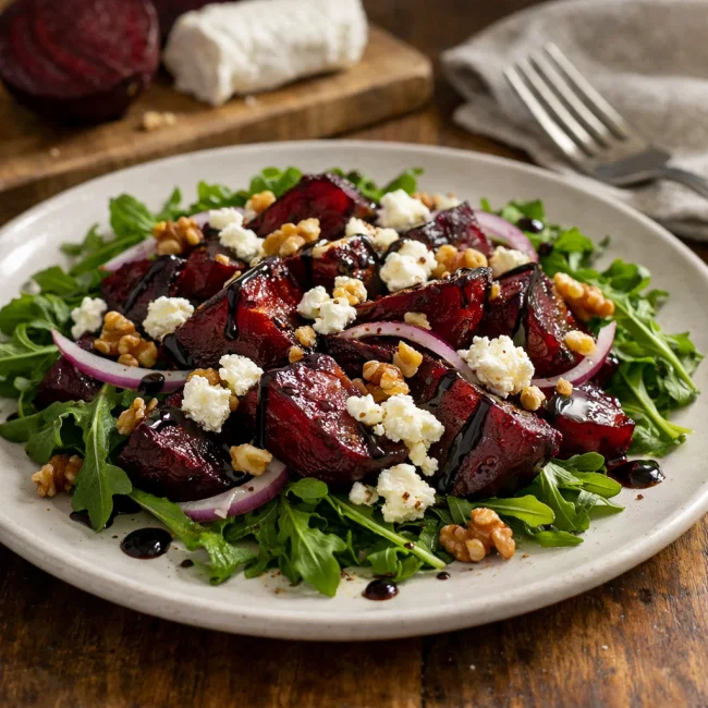 Roasted Beet and Goat Cheese Salad