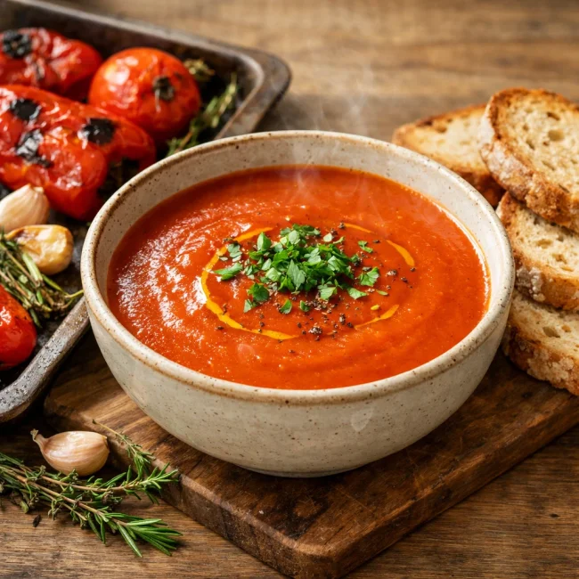 Roasted Bell Pepper Tomato Soup