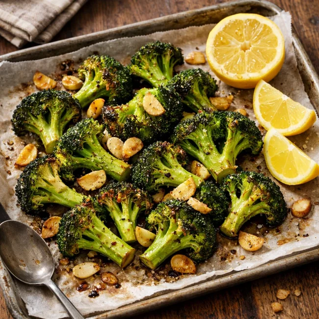 Roasted Broccoli with Lemon and Garlic