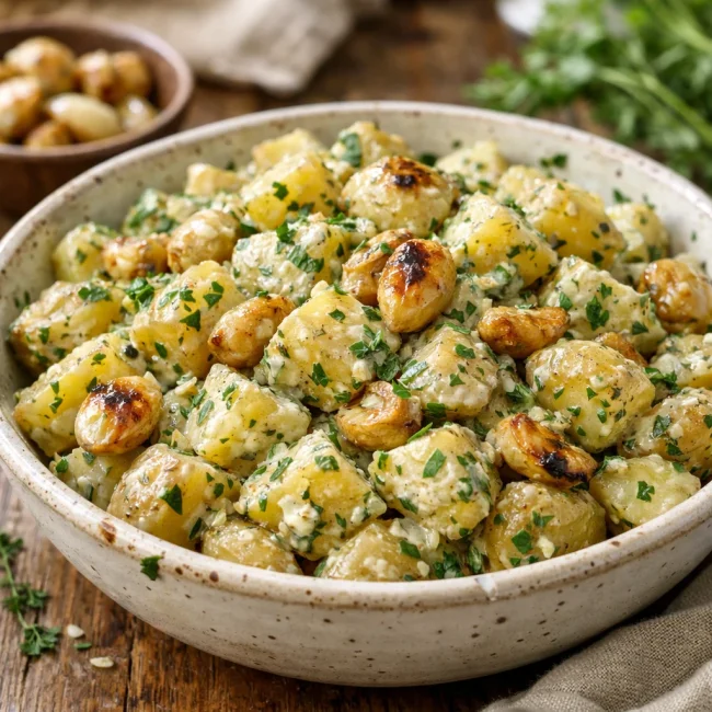 Roasted Garlic & Herb Potato Salad