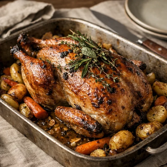Roasted Pheasant with Herbs