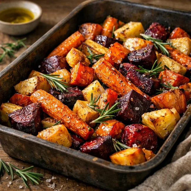 Roasted Root Vegetables with Rosemary