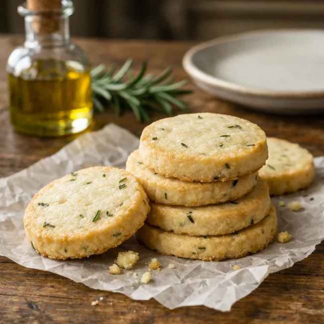 Rosemary Olive Oil Shortbread