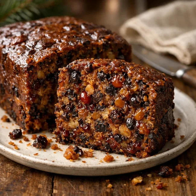 Rum-Soaked Fruitcake