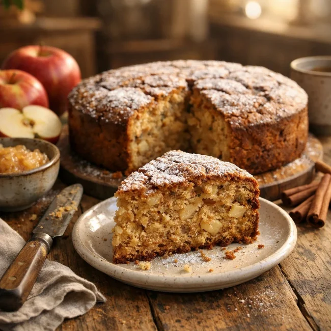 Rustic Applesauce Cake