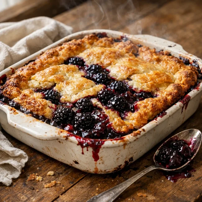 Rustic Blackberry Cobbler