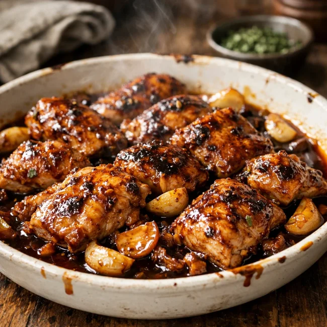 Rustic Bourbon Chicken