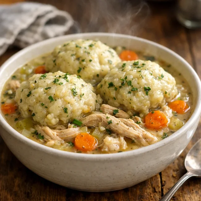 Rustic Chicken and Herb Dumplings