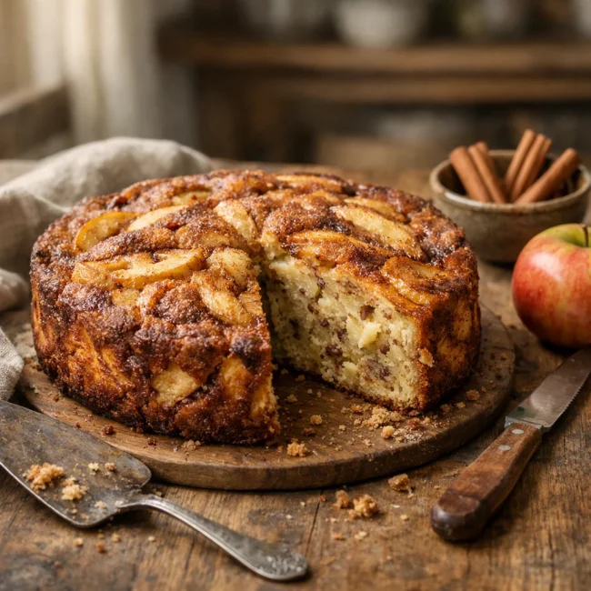 Rustic Cinnamon Apple Cake
