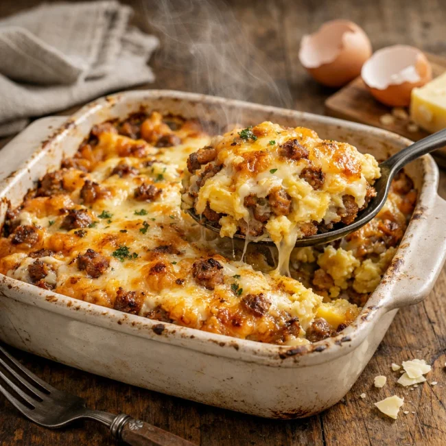 Rustic Farmhouse Breakfast Casserole