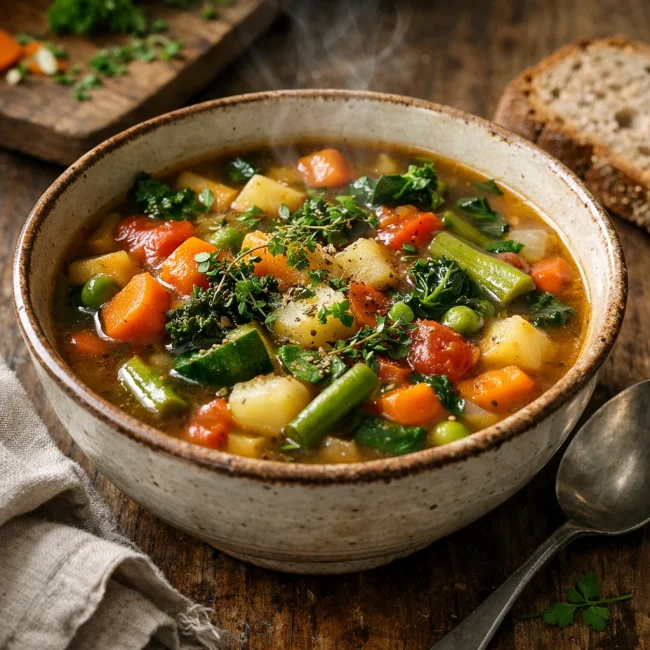 Rustic Garden Vegetable Soup