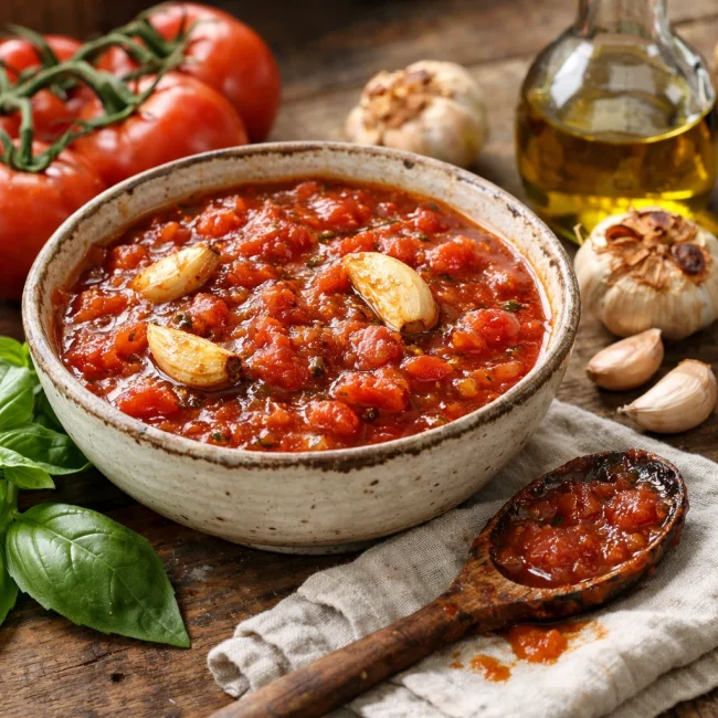Rustic Garlic-Infused Tomato Sauce