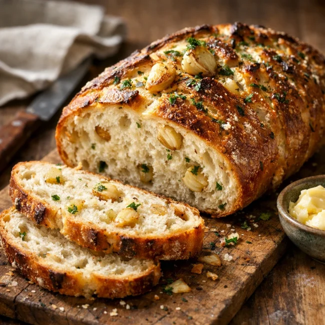 Rustic Garlic Loaf