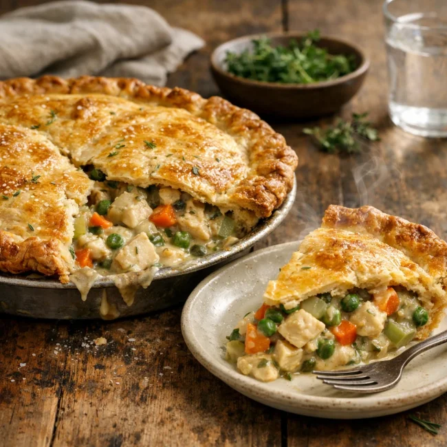 Rustic Herb-Infused Chicken Pot Pie