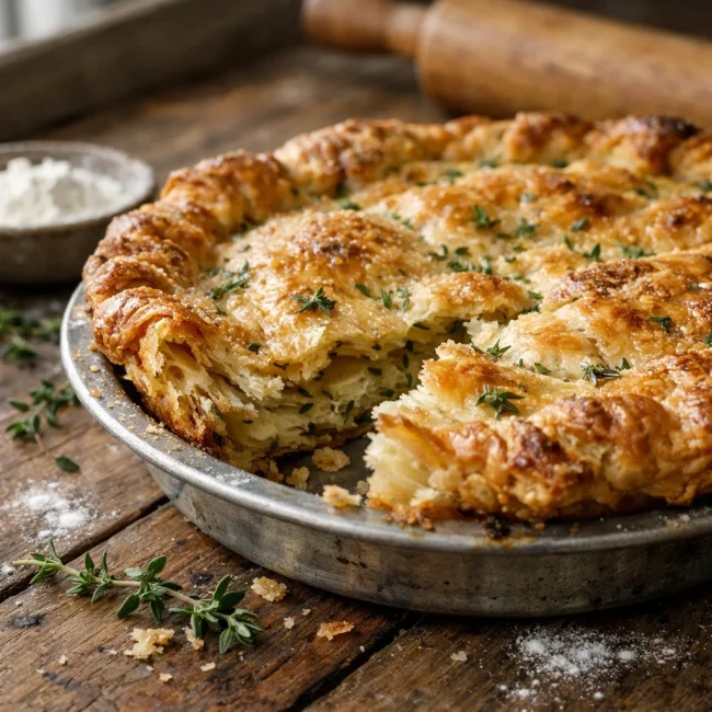Rustic Herb-Infused Flaky Pie Crust