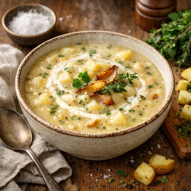 Rustic Herb Potato Soup