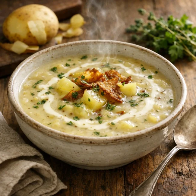 Rustic Herbed Potato Soup
