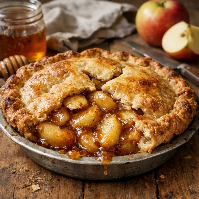 Rustic Honey-Apple Pie