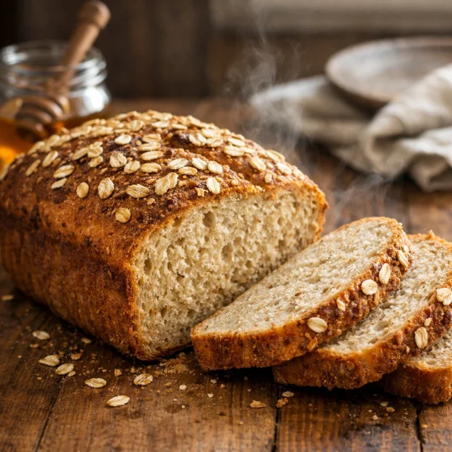 Rustic Honey Oat Bread