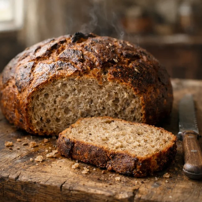 Rustic Honey Rye Bread