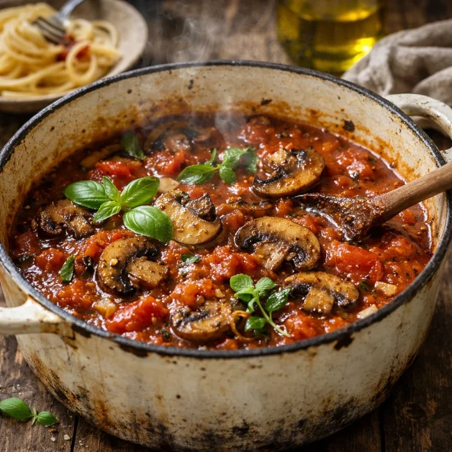 Rustic Mushroom Marinara