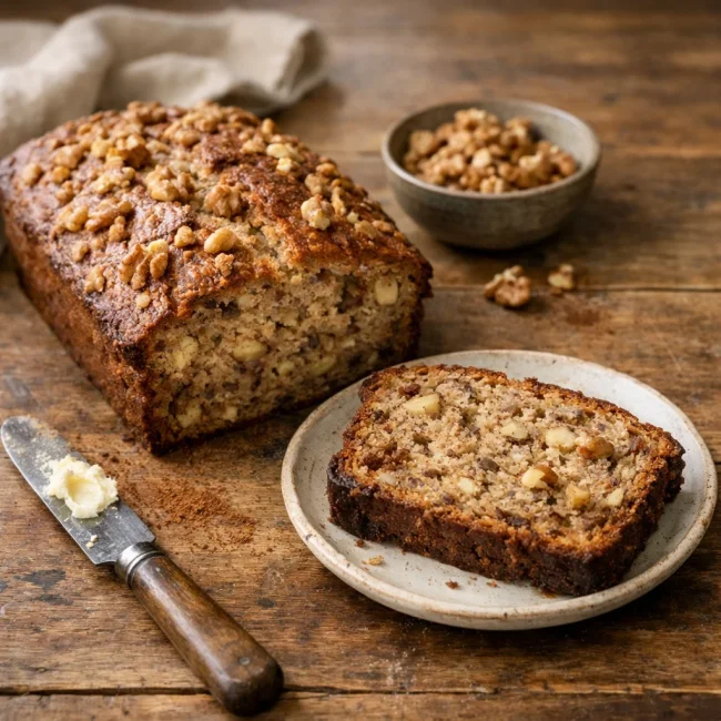 Rustic Nutty Banana Bread