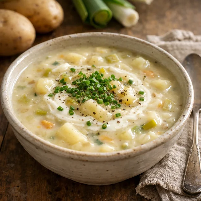 Rustic Potato and Leek Soup