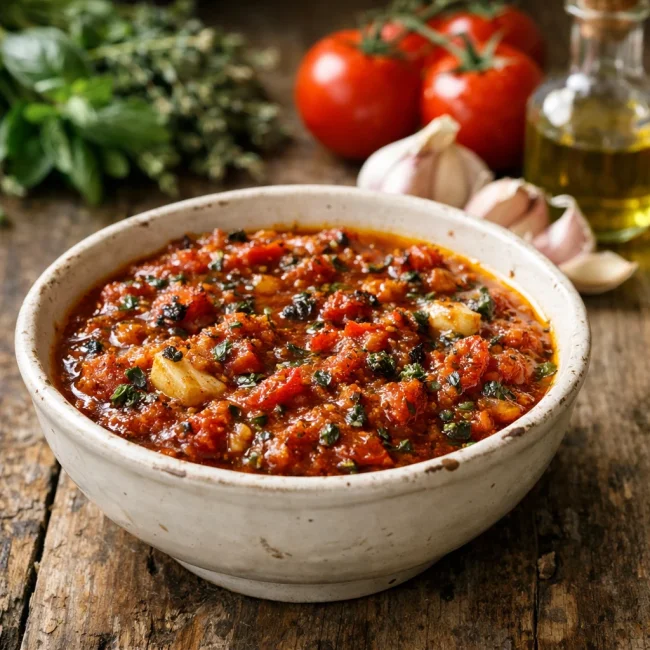Rustic Roasted Tomato & Herb Sauce
