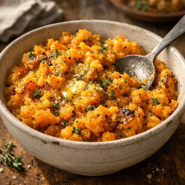 Rustic Smashed Butternut Squash