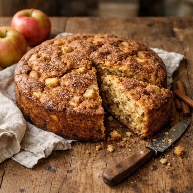 Rustic Spiced Apple Cake