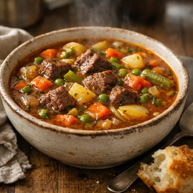 Rustic Vegetable Beef Soup