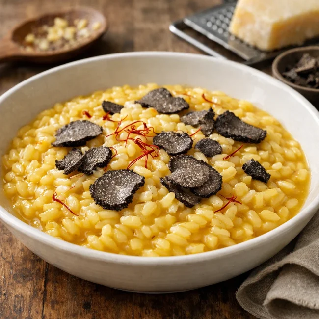 Saffron and Truffle Risotto