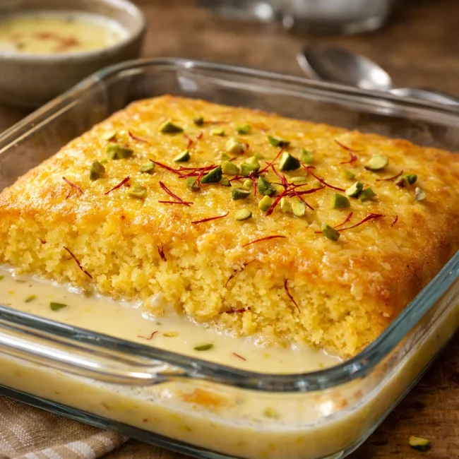 Saffron Milk Cake