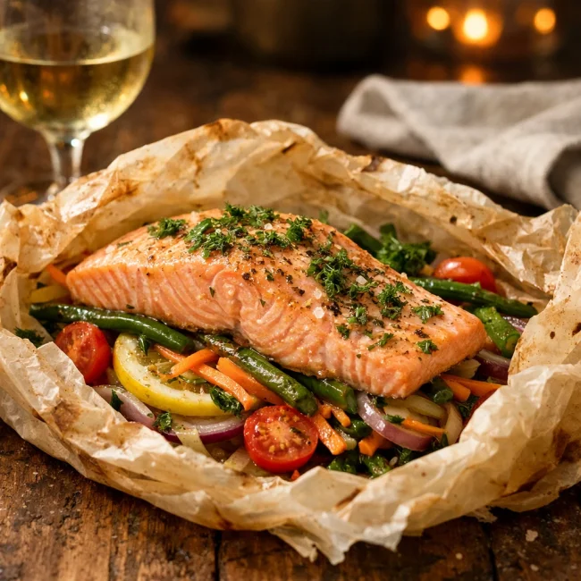 Salmon en Papillote