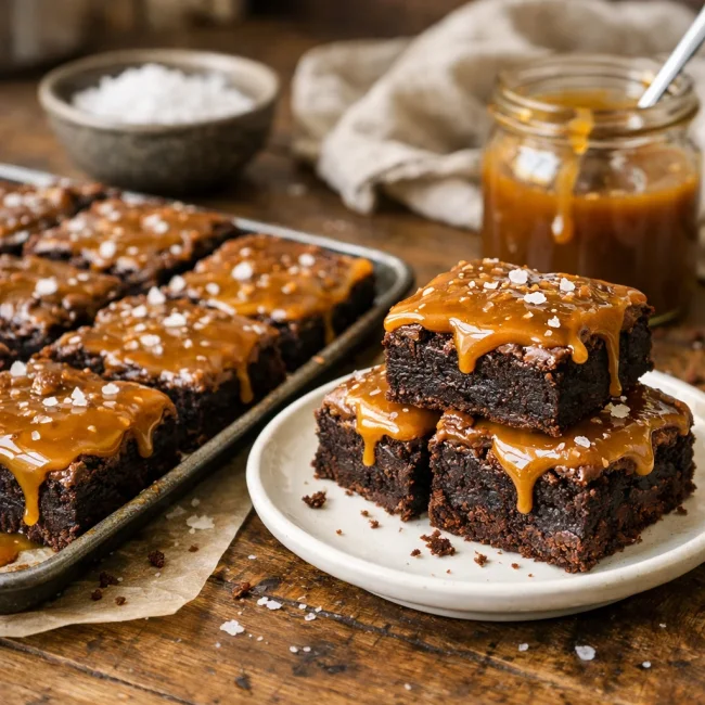 Salted Caramel Brownies