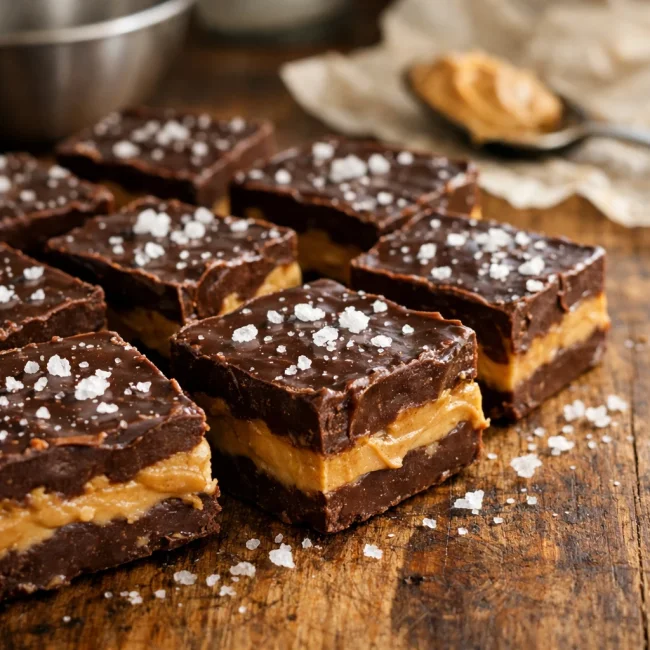 Salted Chocolate Peanut Butter Fudge