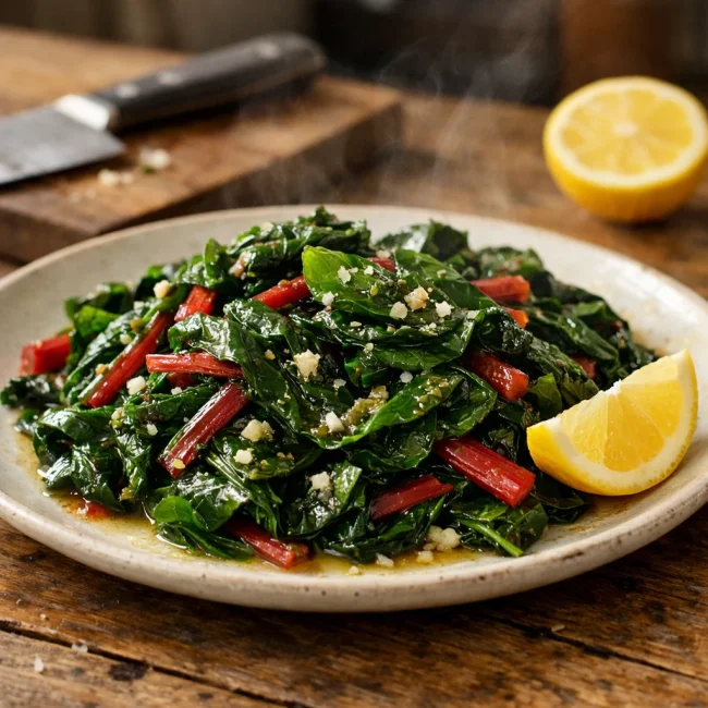 Sauteed Garden Greens