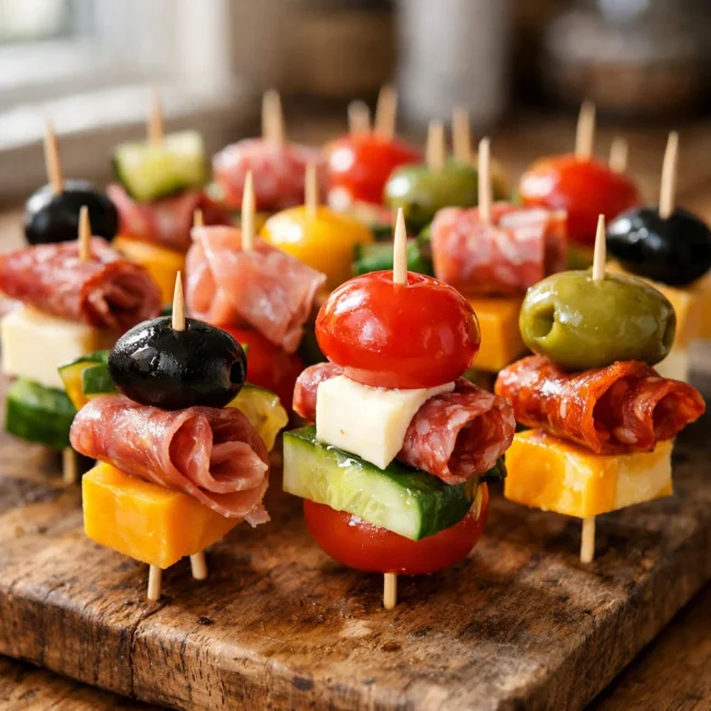 Savory Bites on Sticks