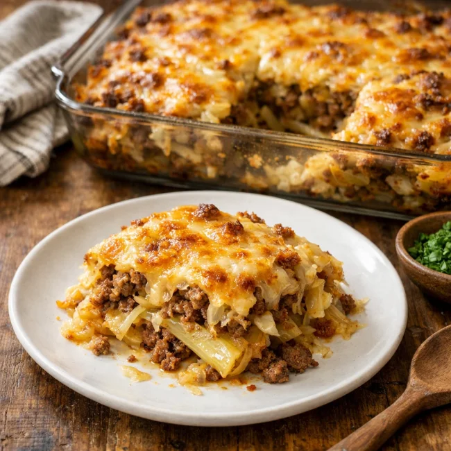 Savory Cabbage Bake