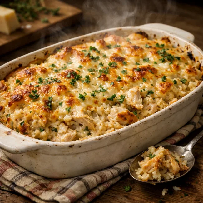 Savory Chicken and Rice Casserole Supreme