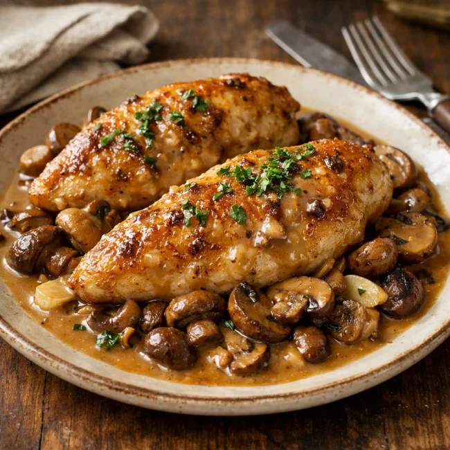 Savory Chicken Marsala