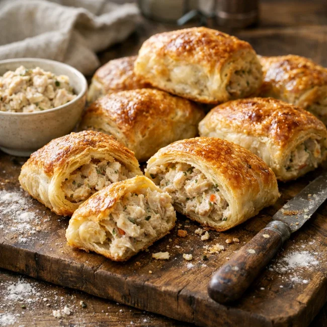 Savory Chicken Pastry Rolls