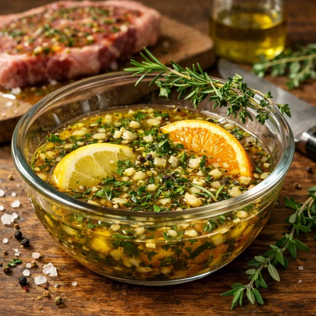 Savory Citrus Herb Steak Marinade